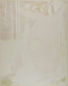 Ninfa coronada con margaritas