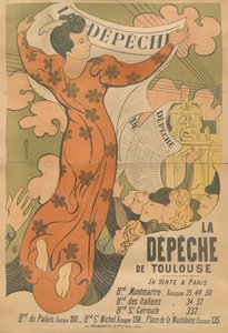 Cartel para el periódico La Dépêche de Toulouse, 1892