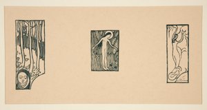 Hoja de xilografías de L de Maurice Denis