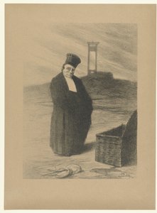 Juez de Guillotina con Cesta y Balanza amarse unos a otros Aimez-vous les uns les autres L