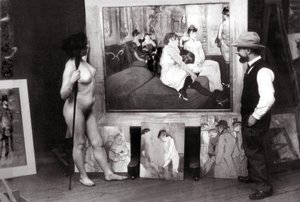 Henri de Toulouse-Lautrec en su estudio