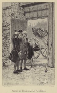 Despedida de Rousseau al Mariscal (grabado)