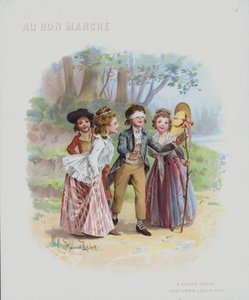 Escondite, disfraces de la época de Luis XVI de Maurice Leloir