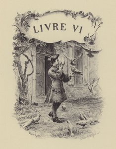 Ilustración para el Libro VI de Las Confesiones de Jean-Jacques Rousseau