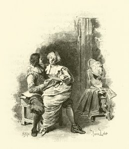 Ilustración de Los Tres Mosqueteros de Maurice Leloir