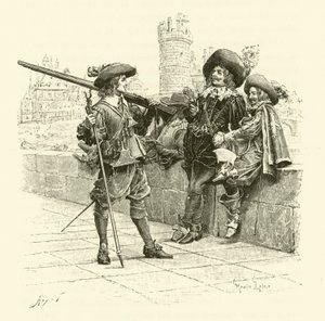 Ilustración para Los Tres Mosqueteros de Maurice Leloir