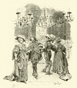 Ilustración para Los Tres Mosqueteros de Maurice Leloir