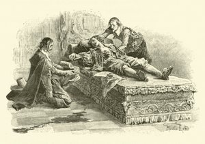 Ilustración para Los Tres Mosqueteros (grabado) de Maurice Leloir