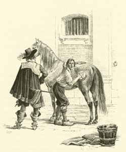 Ilustración para Los Tres Mosqueteros de Maurice Leloir