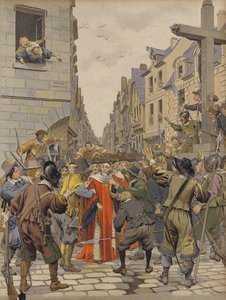 Jornada de las Barricadas, Mathieu Molé en la Croix du Trahoir de Maurice Leloir