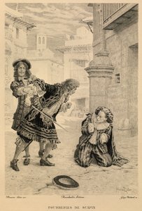 Les fourberies de Scapin de Moliere de Maurice Leloir