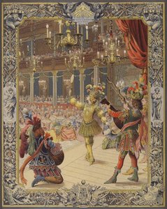 Luis XIV, disfrazado de Sol, bailando en el ballet de la noche