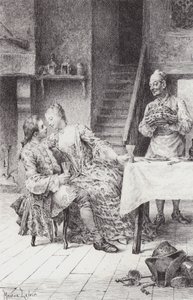 Escena de Manon Lescaut de Maurice Leloir