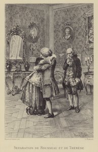 Separación de Rousseau y Therese de Maurice Leloir