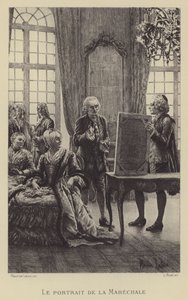 El retrato de la Mariscala (grabado) de Maurice Leloir