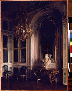 Biblioteca del Delfín en Versalles. Pintura de Maurice Lobre (1862-1951) de Maurice Lobre