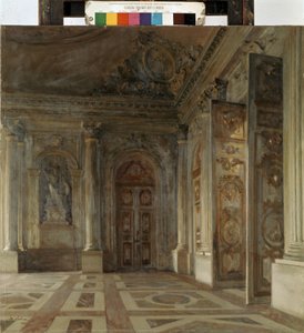 Vestíbulo del Palacio de Versalles. Pintura de Maurice de Lobre (1862-1951) de Maurice Lobre