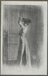 Mujer a la moda, c. 1900 de Maurice Louis Henri Neumont