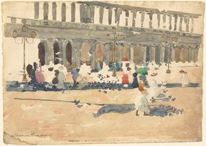 Caffè Florian en Venecia de Maurice Prendergast