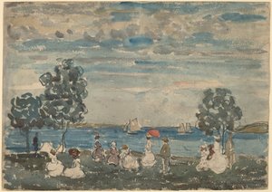 Figuras en una Playa de Maurice Brazil Prendergast