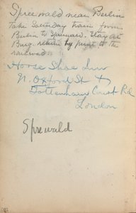 Cuaderno de bocetos italiano: Notas (página 260) de Maurice Prendergast