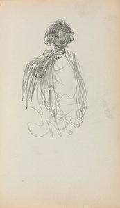 Cuaderno de bocetos italiano: Mujer, de cintura (página 217) de Maurice Prendergast