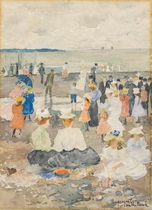 En la playa de Maurice Prendergast