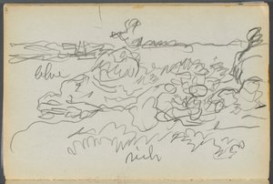 Sketchbook- The Granite Shore Hotel, Rockport, página 121: Shore de Maurice Prendergast