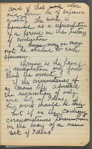 Cuaderno de bocetos, página 035: Notas de Maurice Prendergast