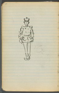 Cuaderno de bocetos, página 107: Marinero de Maurice Prendergast