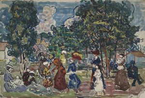 paseo dominical de Maurice Brazil Prendergast