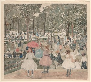 El Mall, Central Park de Maurice Prendergast