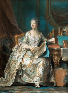 Retrato de la Marquesa de Pompadour 1721-1764 de Maurice Quentin de La Tour