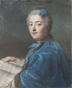 Retrato de María Sofía de Courcillon, duquesa de Picquigny, princesa de Rohan (1713-1756) de Maurice Quentin de La Tour