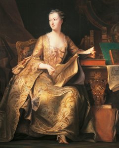 Retrato de la marquesa de Pompadour, hacia 1755 (pintura) de Maurice Quentin de La Tour