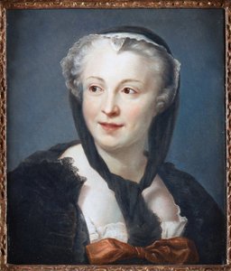 Retrato de la novelista Françoise de Graffigny (1695-1758) de Maurice Quentin de La Tour