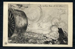 Postal, Satírico en N & B de Maurice Radiguet