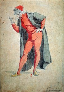Pantalone (Pantalones, doctor) de "Máscaras y bufones" (Commedia dell