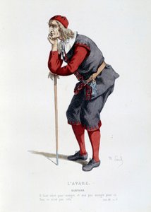 Traje para el personaje de Harpagon en la obra 