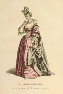Traje para el papel de Eriphile, c.1868 (grabado) de Maurice Sand