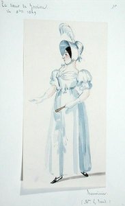 George Sand (1804-76) interpretando el papel de Herminie en la obra 