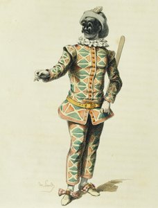 Arlequín en 1671 de Maurice Sand