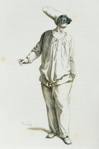 Pulcinella en 1800, por Maurice Sand (1823-1889) de Maurice Sand