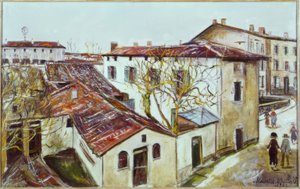 La casa parroquial del santo cura de Ars de Maurice Utrillo