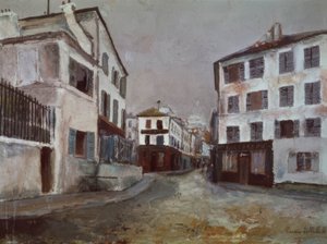 La calle Norvins de Maurice Utrillo