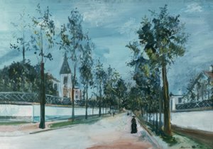 La calle suburbana de Maurice Utrillo