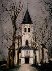 IGLESIA DE CHATILLON SUR SEINE de Maurice Utrillo