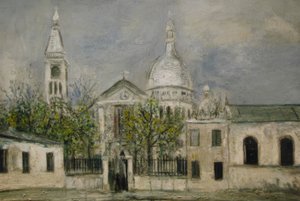 Iglesia de St. Pierre de Montmatre de Maurice Utrillo