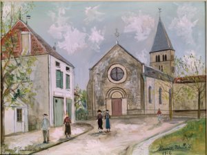 Iglesia de Simandre de Maurice Utrillo