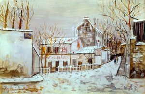 Montmartre, calle Saint-Vincent de Maurice Utrillo